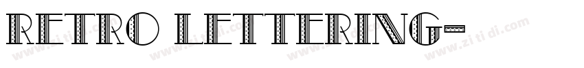retro lettering字体转换